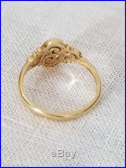 James Avery 14k Yellow Gold Spanish Swirl Scroll Ring Sz 9 catbird Helen lizzie