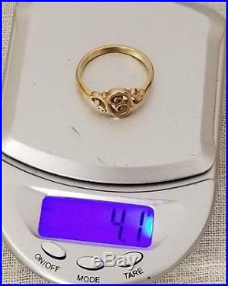 James Avery 14k Yellow Gold Spanish Swirl Scroll Ring Sz 9 catbird Helen lizzie
