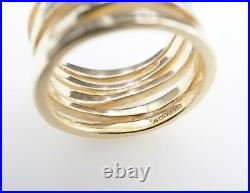 James Avery 14k Yellow Gold Stacked Hammered Band Ring Size 7 RG-1383 RG2588