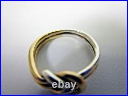 James Avery 14k Yellow Gold & Sterling Silver Lovers Knot Ring James Avery 14k Yellow Gold & Sterling Silver Lovers Knot Ring