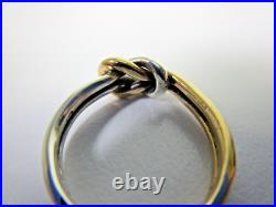 James Avery 14k Yellow Gold & Sterling Silver Lovers Knot Ring James Avery 14k Yellow Gold & Sterling Silver Lovers Knot Ring