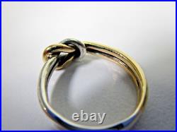 James Avery 14k Yellow Gold & Sterling Silver Lovers Knot Ring James Avery 14k Yellow Gold & Sterling Silver Lovers Knot Ring