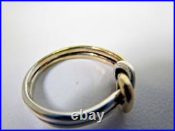 James Avery 14k Yellow Gold & Sterling Silver Lovers Knot Ring James Avery 14k Yellow Gold & Sterling Silver Lovers Knot Ring