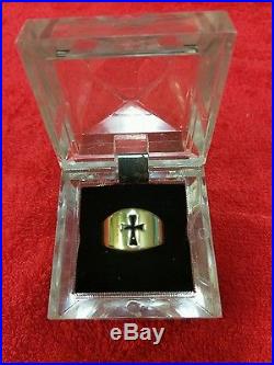 James Avery 14k Yellow Gold Wide Crosslet Ring Size 6.25