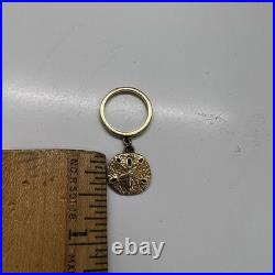 James Avery 14k Yellow Golds and Dollar Dangle Charm Ring Size 3 James Avery 14k Yellow Golds and Dollar Dangle Charm Ring Size 3