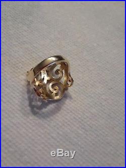 James Avery 14k Yellow gold Open Sorrento Ring size 7.5 In very good condition