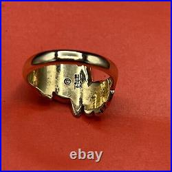 James Avery 14k gold Retired butterfly with Flowers on Branch ring Size3.5