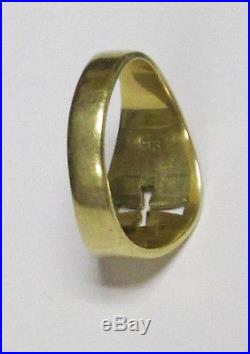 James Avery 14k gold Wide Crosslet Band Ring, Size 10, R200A