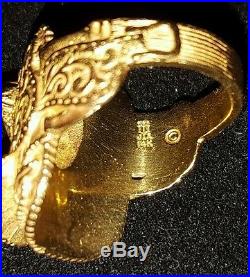 James Avery 14k gold sadle ring size 3.5 11.4 grams