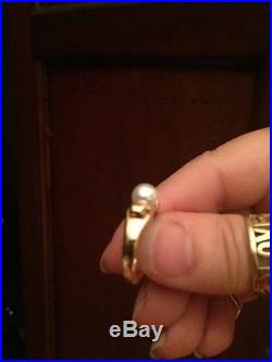 James Avery 14k scroll ring size 5 3/4