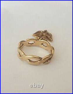 James Avery 14kt Dove Dangle Ring Size 3