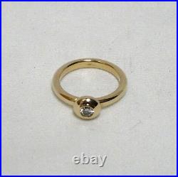James Avery 14kt Remembrance Birthstone Diamond Ring Size 4-1/4 Weight 3.8G