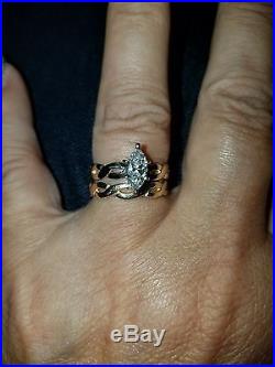 James Avery 14kt Yellow Gold Engagement Ring n Band