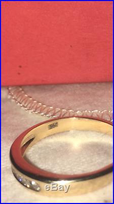 James Avery 18K Yellow Gold Debra. 15 Diamond Ring, Sz 8.5 RETAIL $800 Lot 8375