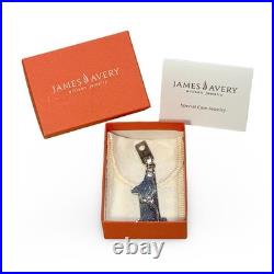 James Avery 1989 Sterling Silver Longhorn Steer Keychain Pendant Retired