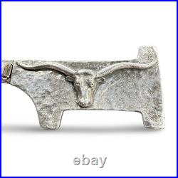 James Avery 1989 Sterling Silver Longhorn Steer Keychain Pendant Retired