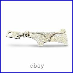 James Avery 1989 Sterling Silver Longhorn Steer Keychain Pendant Retired
