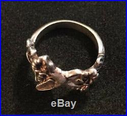 James Avery 3D Hummingbird & Flowers Ring Sterling Silver Size 6