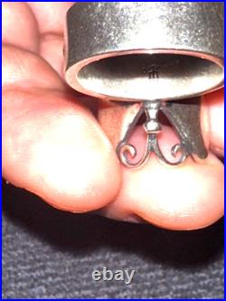 James Avery 3D Mariposa Butterfly & Tulip/Flower Sterling Silver Ring Size 5