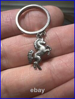 James Avery 3-D Unicorn Retired Charm Dangle Ring Silver 925 Size 5.25
