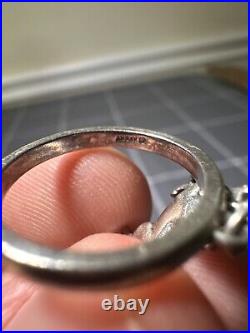 James Avery 3-D Unicorn Retired Charm Dangle Ring Silver 925 Size 5.25