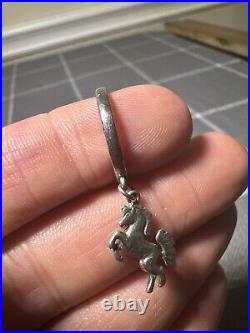 James Avery 3-D Unicorn Retired Charm Dangle Ring Silver 925 Size 5.25