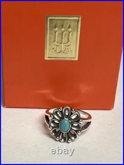 James Avery 4Piece De Flores Turquoise Pendant/Earrings/Bracelet/Ring Set