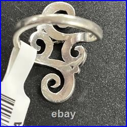 James Avery 925 Retired Long Scroll Ring Size 5
