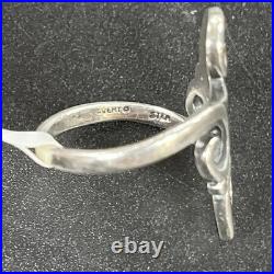 James Avery 925 Retired Long Scroll Ring Size 5