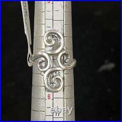 James Avery 925 Retired Long Scroll Ring Size 5