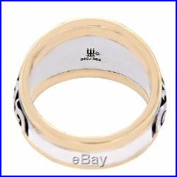 James Avery 925 Silver & 14K Gold Scrolled Fleur-De-Lis Ring Size 7.5 U524 $490