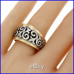 James Avery 925 Silver & 14K Gold Scrolled Fleur-De-Lis Ring Size 7.5 U524 $490