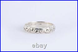 James Avery 925 Silver Forget Me Flower Ring Size 6.5 (2.51g.)