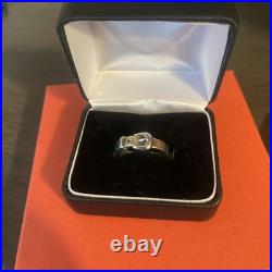 James Avery 925 Silver Hammered Belt Ring Size 8 3/4. RETIRED
