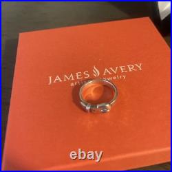 James Avery 925 Silver Hammered Belt Ring Size 8 3/4. RETIRED