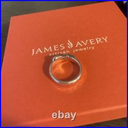 James Avery 925 Silver Hammered Belt Ring Size 8 3/4. RETIRED