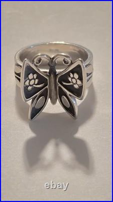 James Avery 925 Sterling Silver 17.8mm Mariposa Butterfly Ring Size 7.25 James Avery 925 Sterling Silver 17.8mm Mariposa Butterfly Ring Size 7.25
