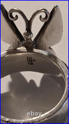 James Avery 925 Sterling Silver 17.8mm Mariposa Butterfly Ring Size 7.25