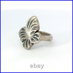 James Avery 925 Sterling Silver 22.3mm Solid Butterfly Ring Size 6.25 Retired