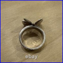 James Avery 925 Sterling Silver 3D Mariposa Butterfly & Tulip Flower Ring 5.75