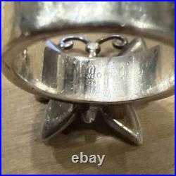 James Avery 925 Sterling Silver 3D Mariposa Butterfly & Tulip Flower Ring 5.75
