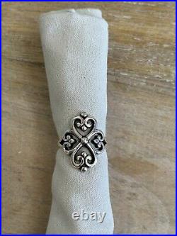 James Avery 925 Sterling Silver Adorned Hearts Ring Size 7.5 James Avery 925 Sterling Silver Adorned Hearts Ring Size 7.5