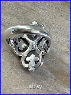 James Avery 925 Sterling Silver Adorned Hearts Ring Size 7.5 James Avery 925 Sterling Silver Adorned Hearts Ring Size 7.5