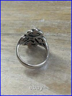 James Avery 925 Sterling Silver Adorned Hearts Ring Size 7.5 James Avery 925 Sterling Silver Adorned Hearts Ring Size 7.5