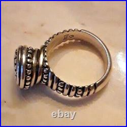 James Avery 925 Sterling Silver African Beaded Swirl Ring Size (6.5)