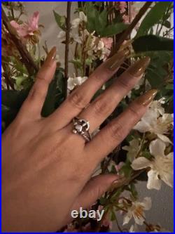 James Avery 925 Sterling Silver Claddagh Band Ring Engraved Size 7 3mm