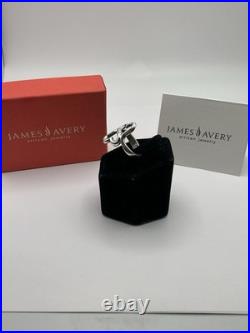 James Avery 925 Sterling Silver Double Heart To Heart Ring Size 6 Retired