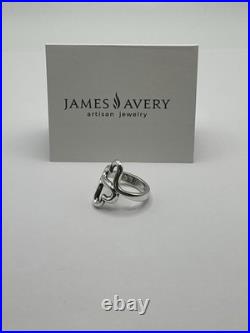 James Avery 925 Sterling Silver Double Heart To Heart Ring Size 6 Retired