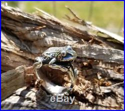 James Avery 925 Sterling Silver Frog Wrap Band Ring Size 6.5 Super Rare Retired