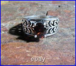 James Avery 925 Sterling Silver Garnet Adoree Gemstone Ring Size 10
